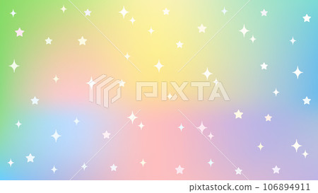 彩色漸變背景,星星和閃光卡,16:9 縱橫比版本 彩色漸變背景,星星和閃光卡,16:9 縱橫比版本 106894911