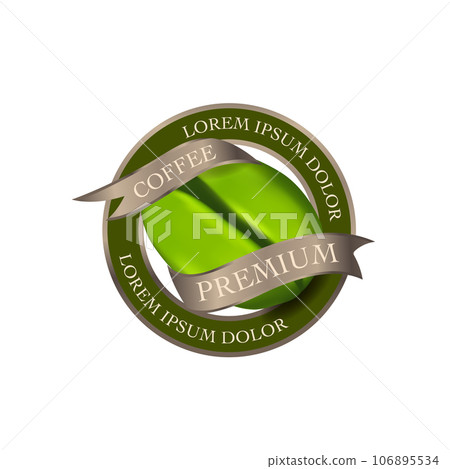 Vector illustration of Specialty coffee,  Branches of coffee tree with leaves and berry 106895534