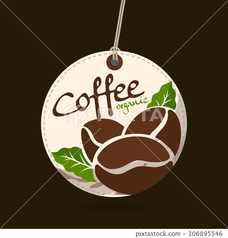 Vector illustration of Specialty coffee, Branches of coffee tree with leaves and berry Vector illustration of Specialty coffee, Branches of coffee tree with leaves and berry 106895546