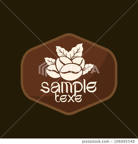 Vector illustration of Specialty coffee,  Branches of coffee tree with leaves and berry 106895548