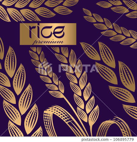 paddy rice premium organic natural product banner logo vector design paddy rice premium organic natural product banner logo vector design 106895779