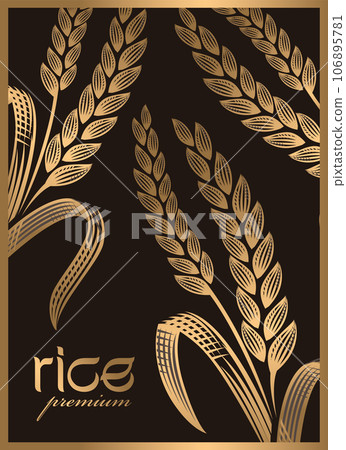 paddy rice premium organic natural product banner logo vector design paddy rice premium organic natural product banner logo vector design 106895781