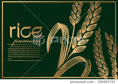 paddy rice premium organic natural product banner logo vector design paddy rice premium organic natural product banner logo vector design 106895782