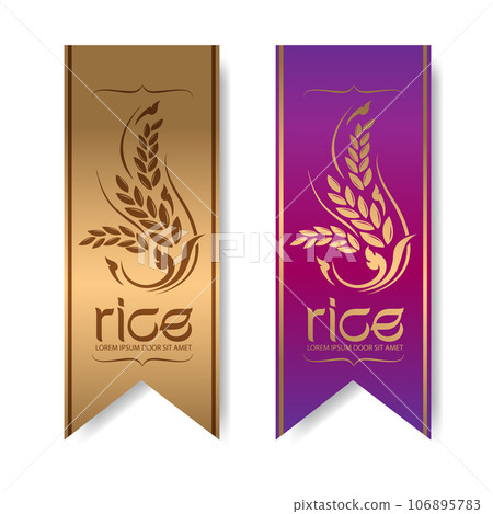 paddy rice premium organic natural product banner logo vector design paddy rice premium organic natural product banner logo vector design 106895783