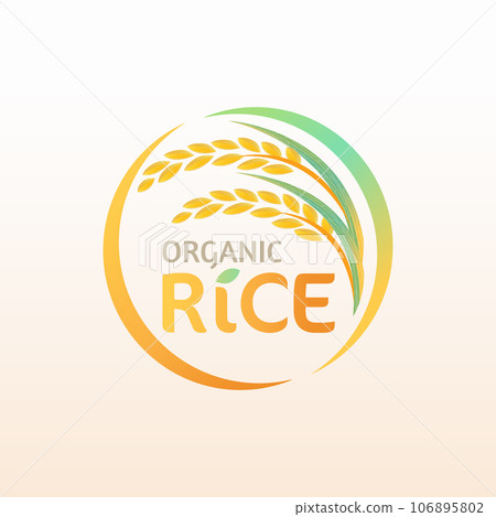 paddy rice premium organic natural product banner logo vector design 106895802
