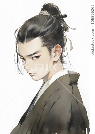 Portrait of a man painted in the Taisho and Meiji eras, watercolor style (AI-generated image) Portrait of a man painted in the Taisho and Meiji eras, watercolor style (AI-generated image) 106896265