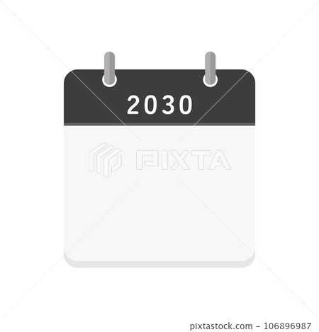 2030 Blank Daily Calendar Icon - Calendar Template - Stock Illustration  [106896987] - PIXTA
