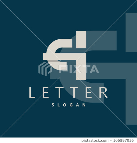 Minimal Initial GH Letter Logo, Modern And Luxury Icon Vector Template Element 106897036