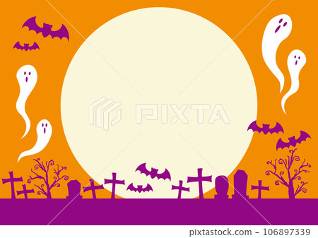 Vector illustration for Halloween background with beautiful moon Vector illustration for Halloween background with beautiful moon 106897339