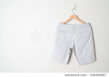 short pants hanging on wall short pants hanging on wall 106898667