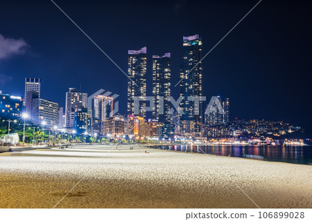 釜山海雲台海水浴場的夜晚 106899028