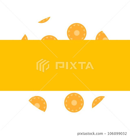 Decorative Frame with Fruits and Space for Text. 106899032