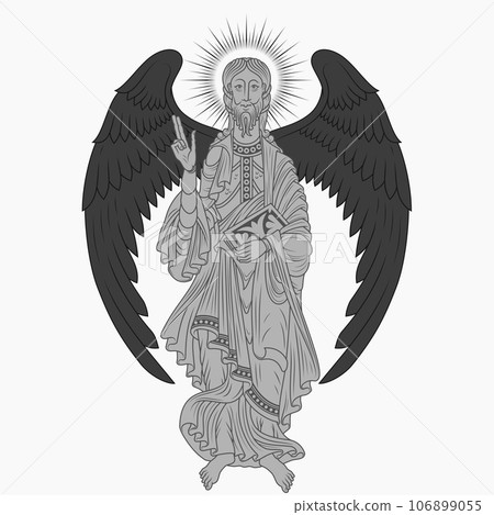 Catholic angel holding a bible Catholic angel holding a bible 106899055