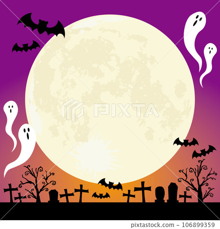 Halloween background with a beautiful moon Vector illustration for a Halloween background with a beautiful moon Vector illustration for a background Halloween background with a beautiful moon Vector illustration for a Halloween background with a beautiful moon Vector illustration for a background 106899359