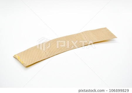 closeup brown paper cardboard texture on white background closeup brown paper cardboard texture on white background 106899829