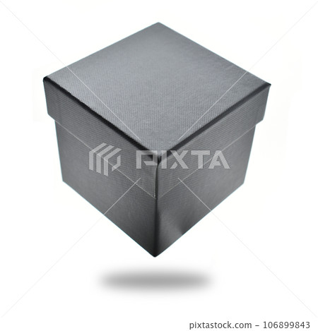 black paper box on white background, packaging industry black paper box on white background, packaging industry 106899843