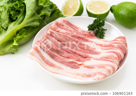 豬肉玫瑰肉片 106901165