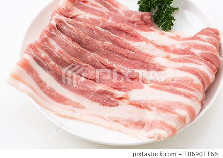 Pork rib slice 106901166