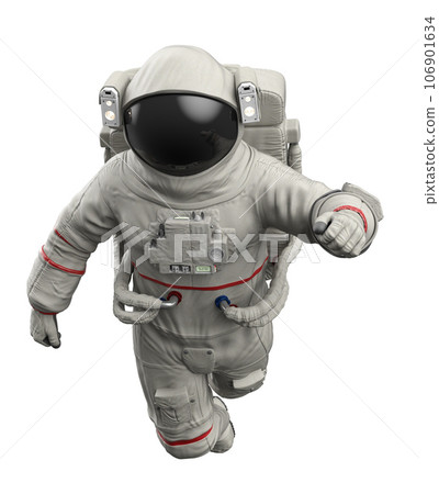 3D Man in spaceman suit 106901634