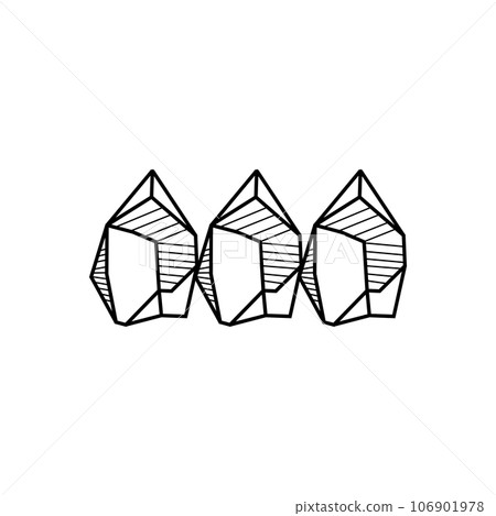 Stone Logo, Natural Stone Abstract, Outline Design, Vector Luxury Vintage Emerald Gemstone Jewelry Stone Logo, Natural Stone Abstract, Outline Design, Vector Luxury Vintage Emerald Gemstone Jewelry 106901978