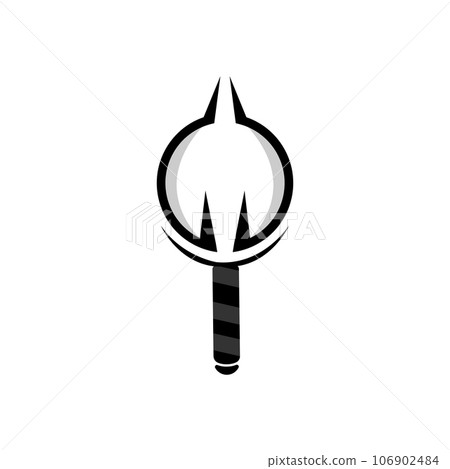 Search Logo, Object Magnifier Design, Detective Tool Vector, Template Illustration Symbol 106902484