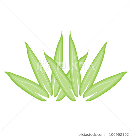 Bamboo Logo, Panda Food Green Plant Vector, Simple Minimalist Design, Illustration Element Template 106902502