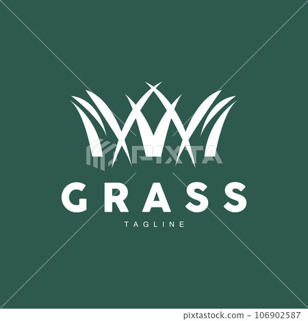 Green Grass Logo Design, Farm Landscape Illustration, Natural Scenery Vector Green Grass Logo Design, Farm Landscape Illustration, Natural Scenery Vector 106902587