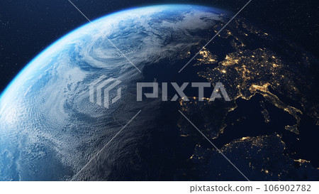 Earth and europe seen from space Earth and europe seen from space 106902782