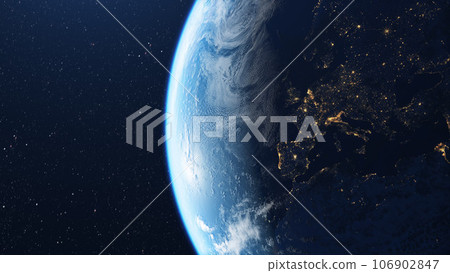 Planet earth and Europe seen from space Planet earth and Europe seen from space 106902847
