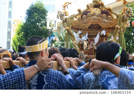 Festivals in Edo and Tokyo: Festivals where portable shrines are carried 106903154