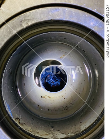 Before cleaning the kitchen drain Before cleaning the kitchen drain 106903157