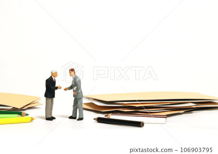 two persons on dialog two persons on dialog 106903795