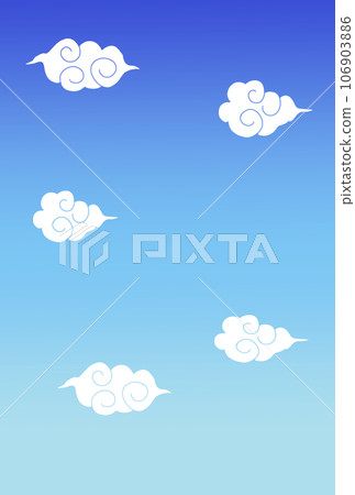 blue sky gradation and clouds blue sky gradation and clouds 106903886