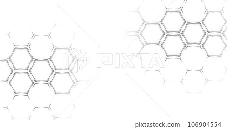 Background of hexagon geometric black on white background. Background of hexagon geometric black on white background. 106904554