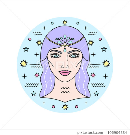 Aquarius zodiac sign 106904884