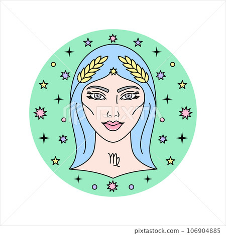 Virgo zodiac sign 106904885