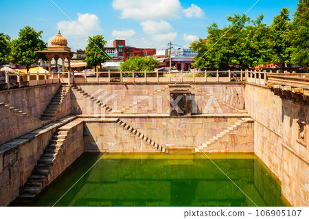 Ancient stepwell in Bundi, India 106905107