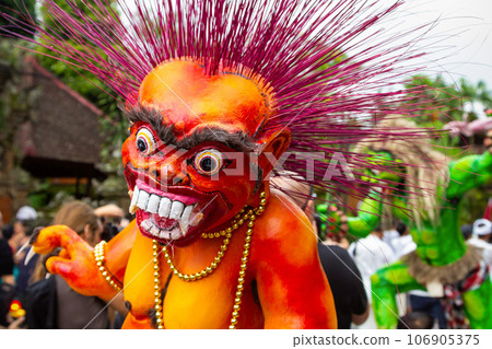 Ogoh statues Ngrupuk parade, Bali Ogoh statues Ngrupuk parade, Bali 106905375