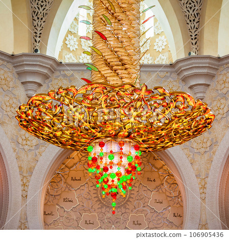 Sheikh Zayed Grand Mosque interior 106905436