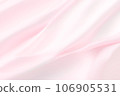 Abstract beautiful simple clean smooth folds bright white and light pink color cloth texture luxury background soft pattern 106905531