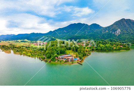 Kochel am See town at Kochelsee Lake 106905776