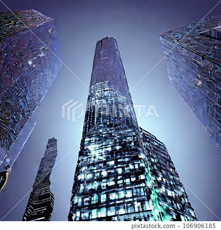 Buildings looking up 106906185