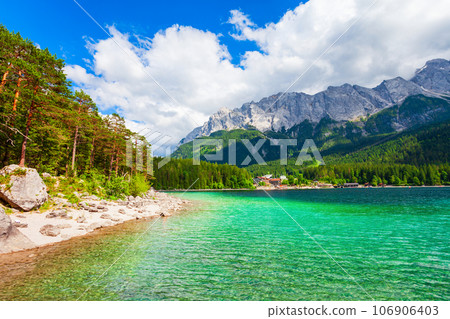 Eibsee lake in Bavaria, Germany 106906403