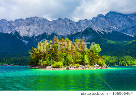 Eibsee lake in Bavaria, Germany 106906404