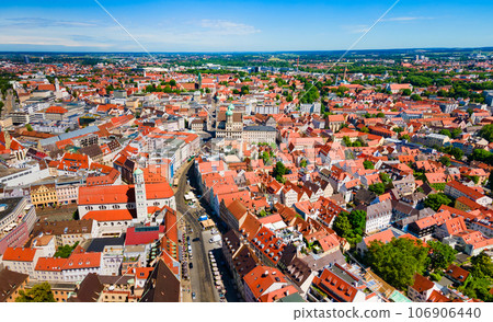 Augsburg old town aerial panoramic view Augsburg old town aerial panoramic view 106906440