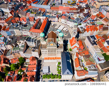 Augsburg old town aerial panoramic view Augsburg old town aerial panoramic view 106906441