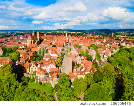 Rothenburg ob der Tauber aerial view Rothenburg ob der Tauber aerial view 106906476