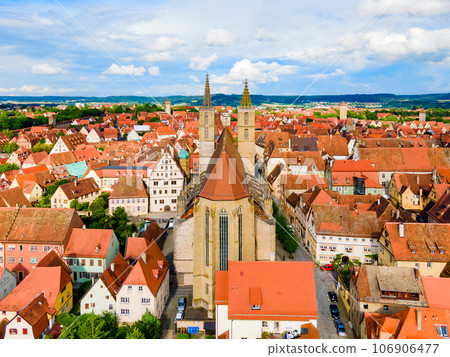 Rothenburg ob der Tauber aerial view Rothenburg ob der Tauber aerial view 106906477