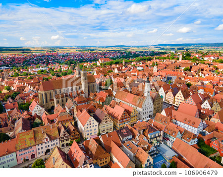 Rothenburg ob der Tauber aerial view Rothenburg ob der Tauber aerial view 106906479