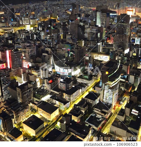 Night view from a skyscraper 106906523